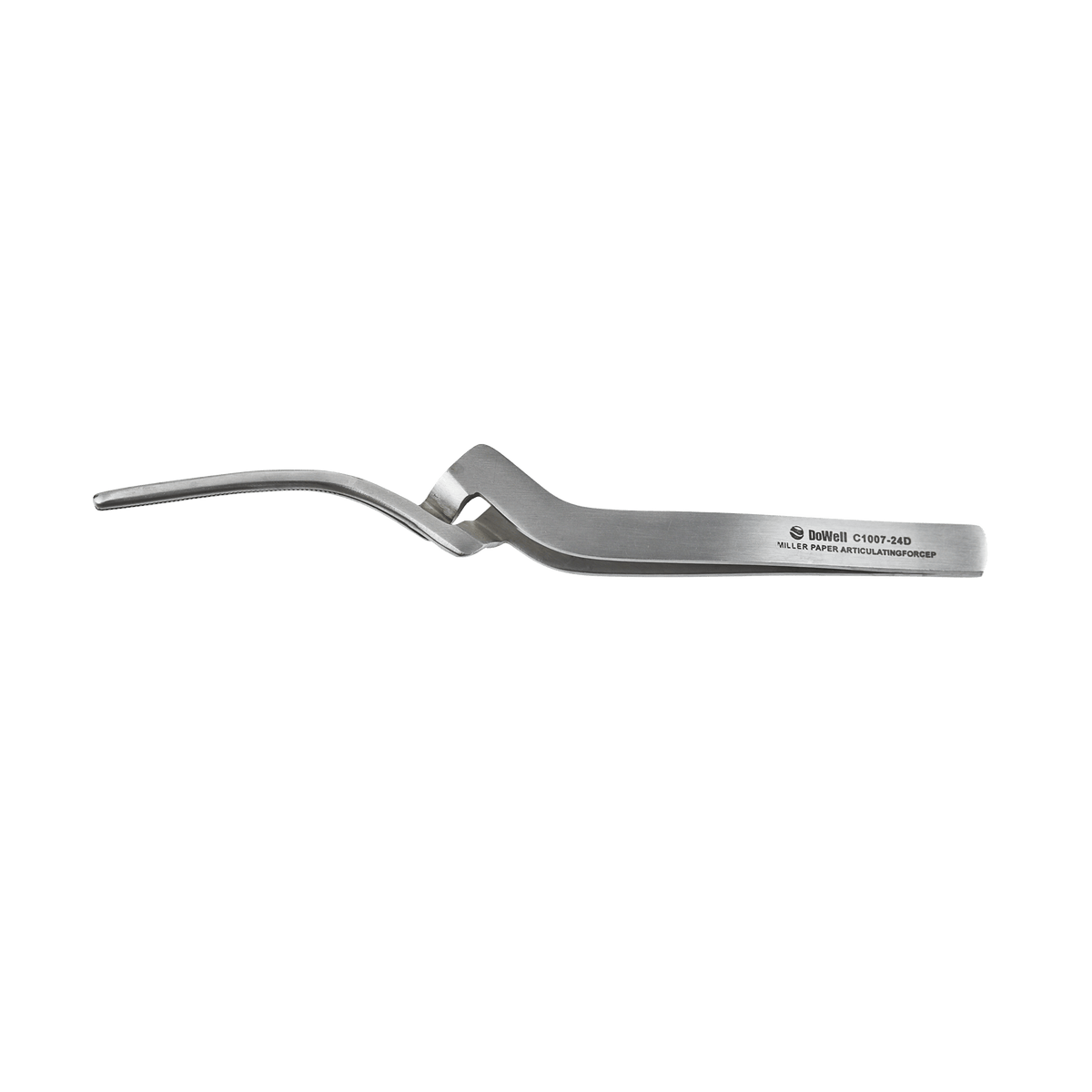 Curved Miller Articulating Paper Forceps - 15 cm