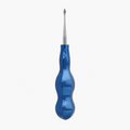 Atraumatic Extraction Spade Elevator Straight - Diamond Coated Tip - Blue Titanium Dental Extraction Elevator