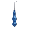 Atraumatic Extraction Spade Elevator Right Angle - Diamond Powder Coated Tip - Blue Titanium Dental Extraction Elevator
