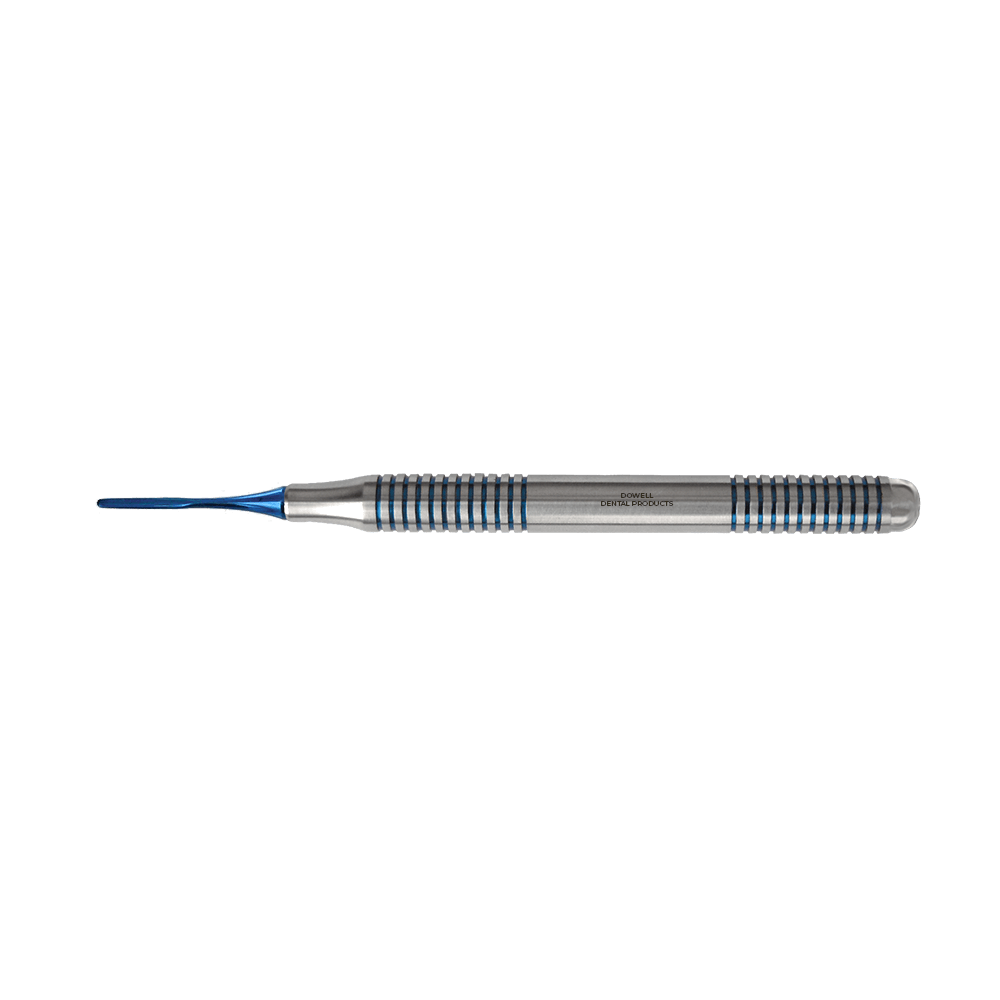 Atraumatic Extraction Periotomes PT - 4 Straight Single Ended - Blue Titanium