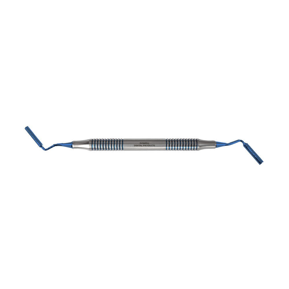 Implant Bone Graft Packers Condensers - 3.3 mm - 4 mm - Double-Ended - Blue Titanium