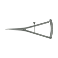 Castroviejo Implant Bone Caliper - Curved 15 cm