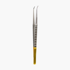 Gerald Tissue Plier Forceps - Tungsten Carbide 18 cm Curved