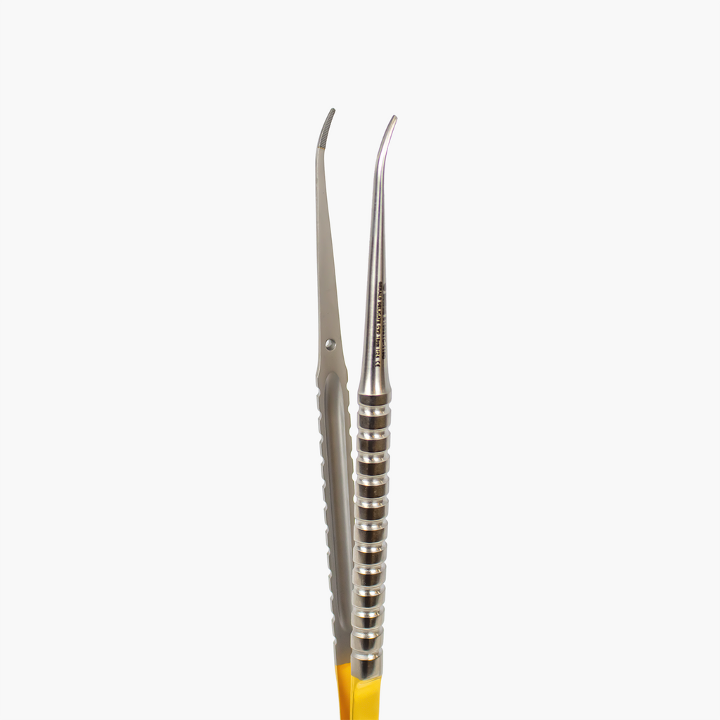 Gerald Tissue Plier Forceps - Tungsten Carbide 18 cm Curved