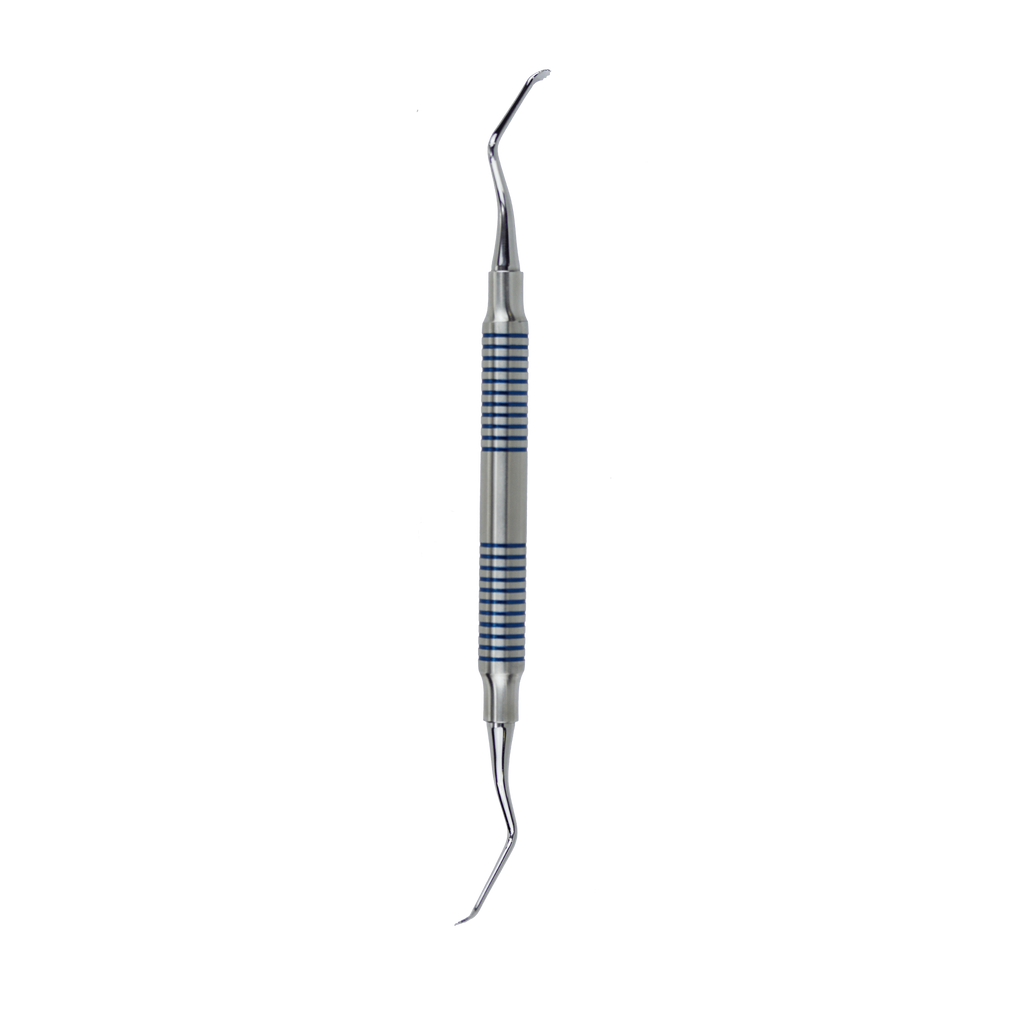 Lucas #86A Serrated Angled Surgical Curette - 3.2 mm