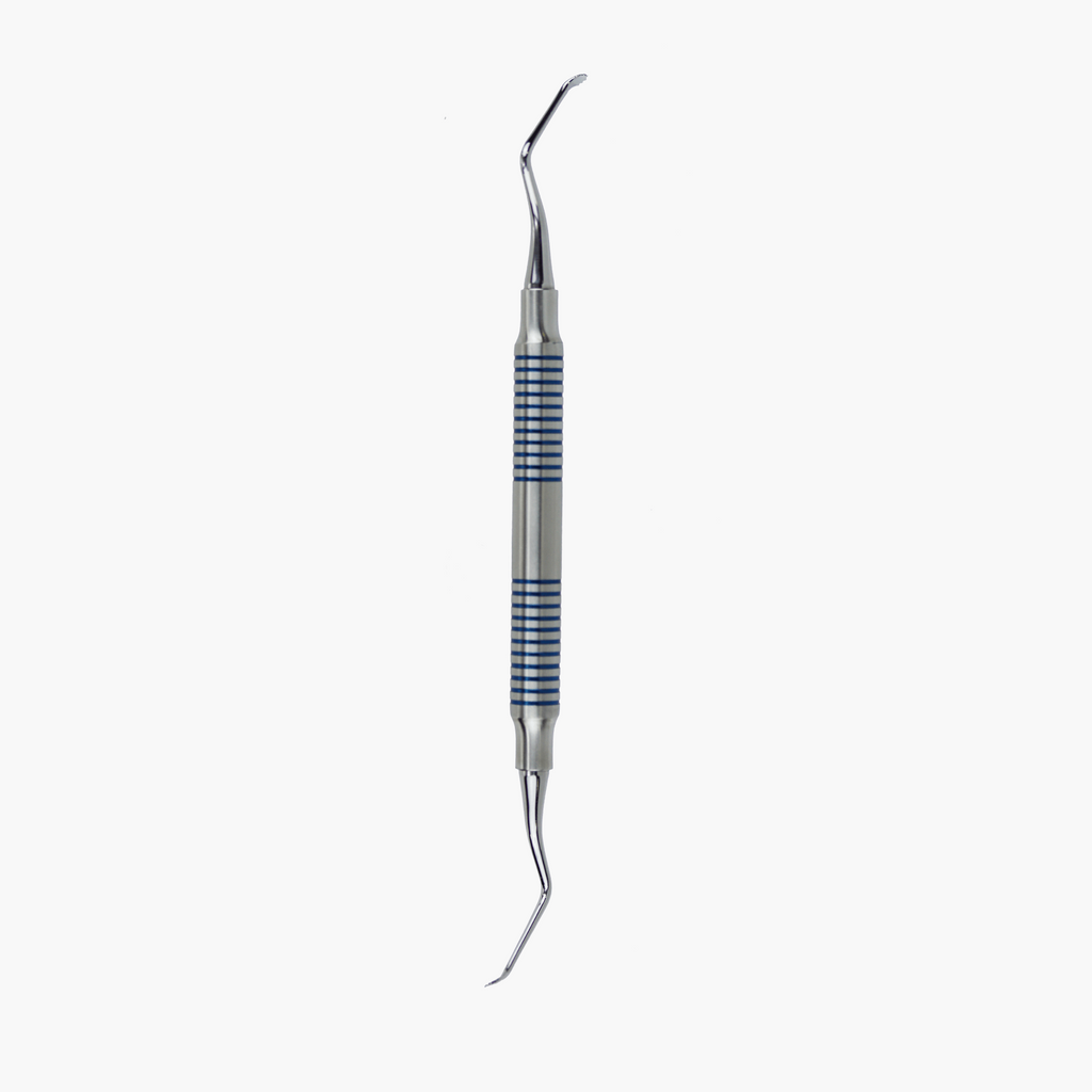 Lucas #86A Serrated Angled Surgical Curette - 3.2 mm