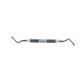 Dr. Ziv Mazor Lucas #86 Serrated Black Titanium Surgical Curette - 3.2 mm