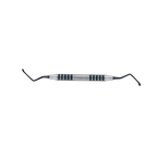 Dr. Ziv Mazor Lucas #86 Serrated Black Titanium Surgical Curette - 3.2 mm