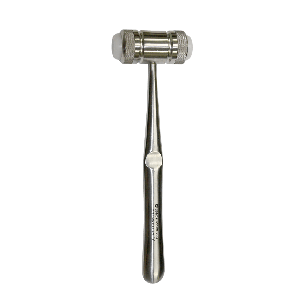 Mead Surgical Mallet - Replaceable Silicone Contact Pads - Mini - 14.5cm Diameter