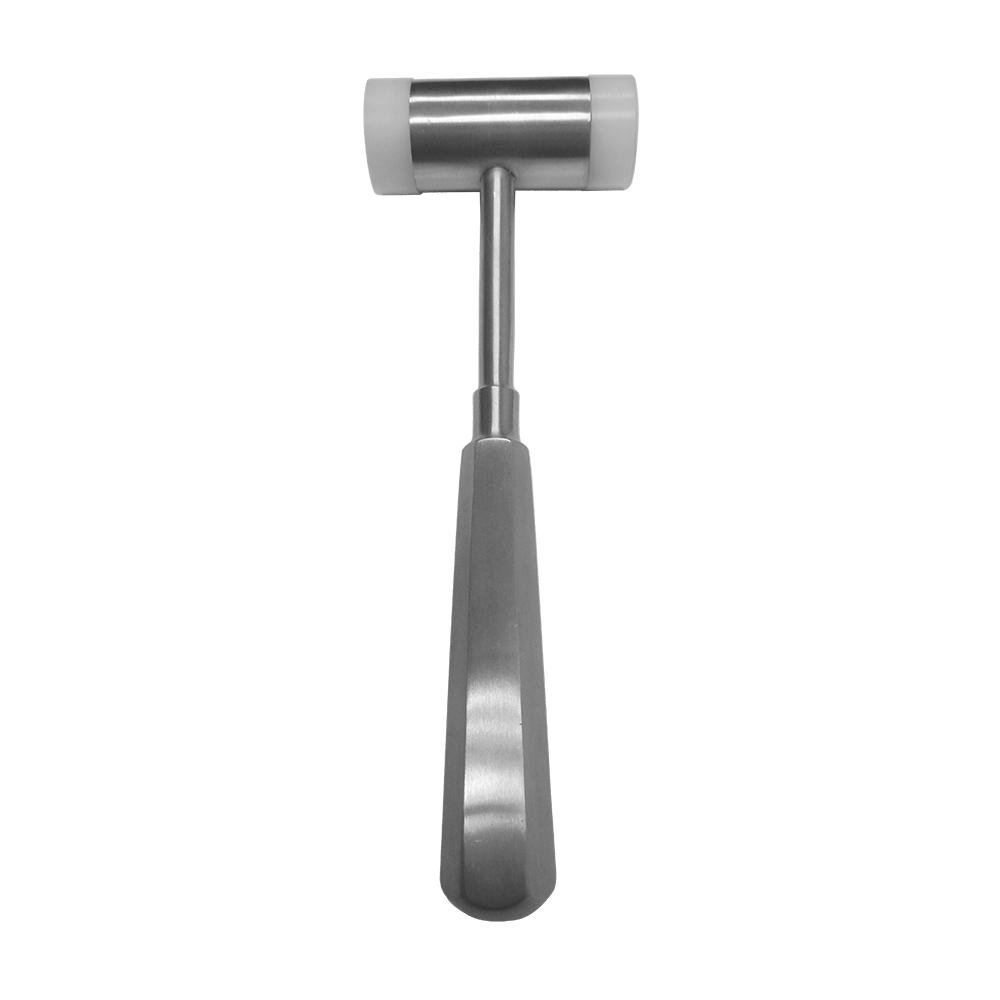 Mead Surgical Mallet - Replaceable Silicone Contact Pads - Mini - 14.5cm Diameter