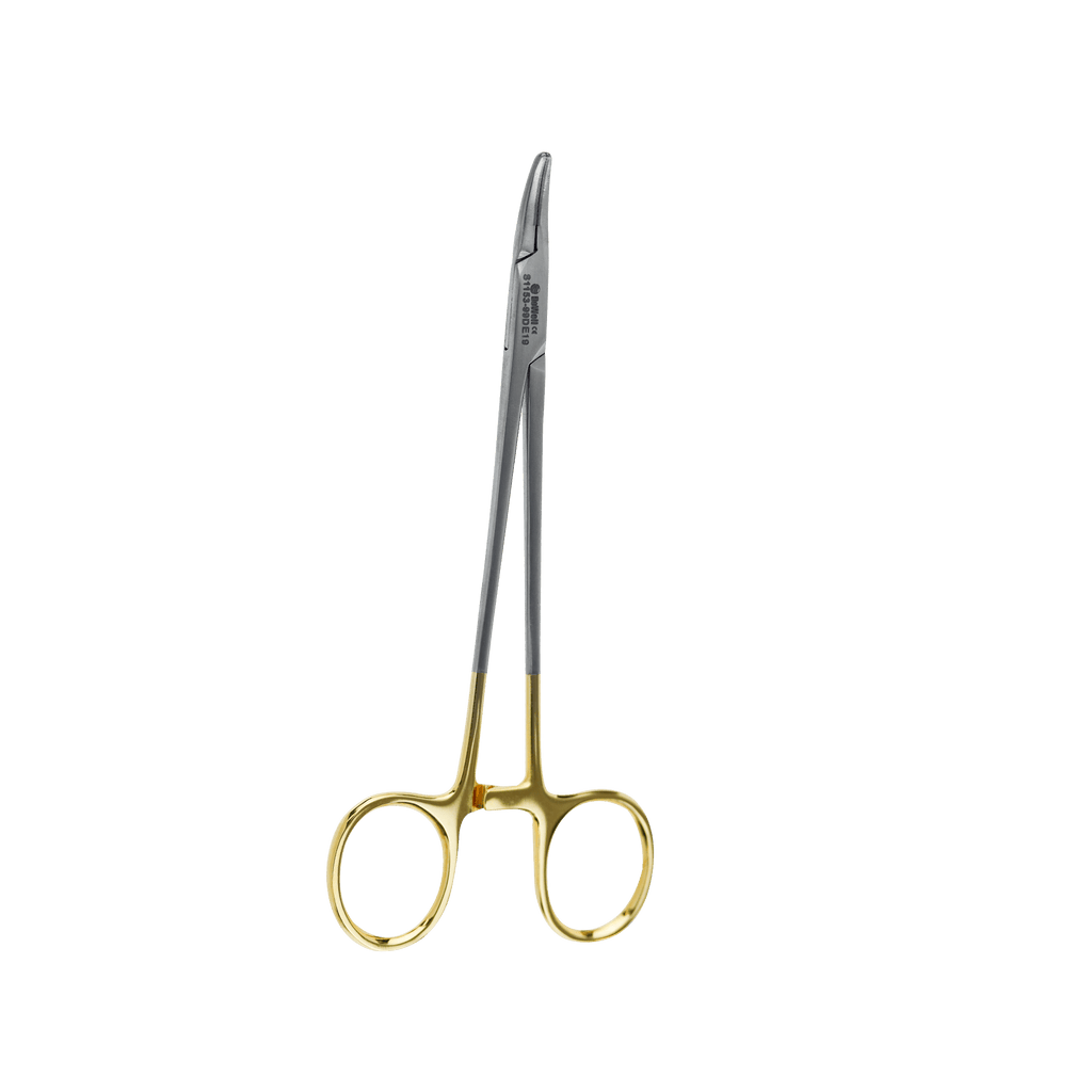 Crile - Wood Needle Holder Tungsten Carbide (Tungsten Carbide) 15 cm - Curved