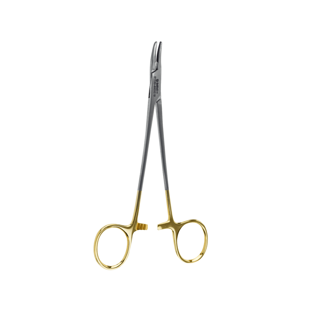 Crile - Wood Needle Holder Tungsten Carbide (Tungsten Carbide) 15 cm - Curved