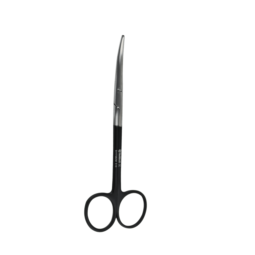 Dr. Ziv Mazor Scissors TC Metzenbaum CVD 14.5 cm Serrated - Black Titanium