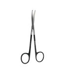 Dr. Ziv Mazor Scissors TC Metzenbaum CVD 14.5 cm Serrated - Black Titanium