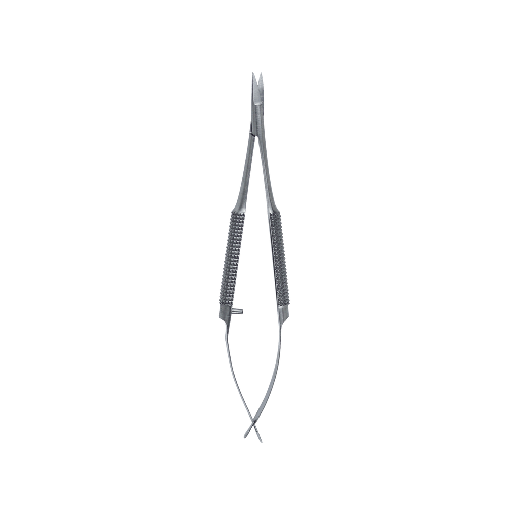 Serrated - Castroviejo scissors Curved 10 cm