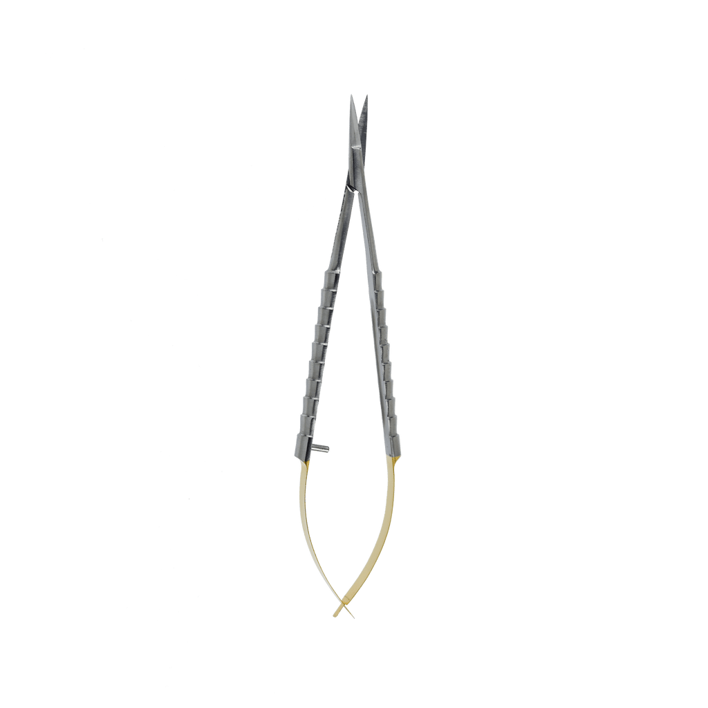 Serrated Tungsten Carbide tips - Castroviejo scissors Straight 15 cm
