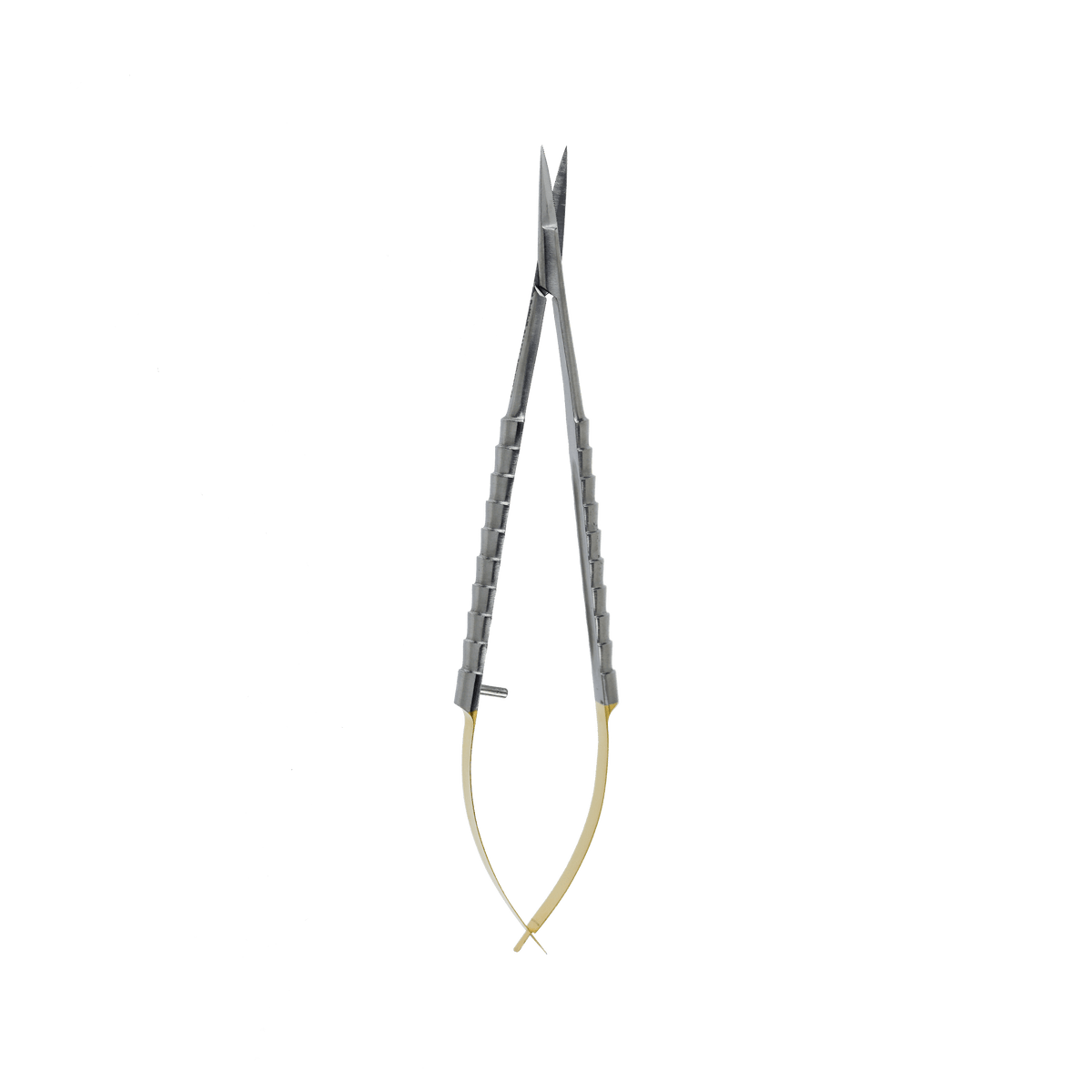 Serrated Tungsten Carbide tips - Castroviejo scissors Straight 15 cm