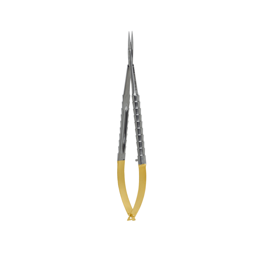 Serrated Tungsten Carbide tips - Castroviejo scissors Straight 15 cm