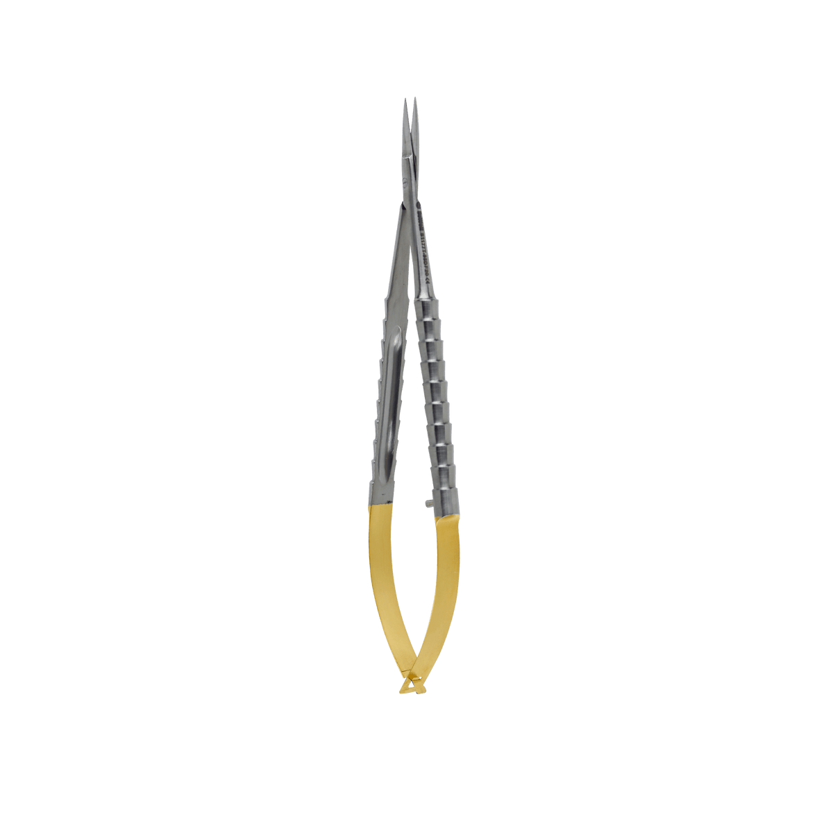 Serrated Tungsten Carbide tips - Castroviejo scissors Straight 15 cm