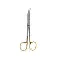 Serrated Tungsten Carbide tips Goldman Fox scissors Curved 13 cm