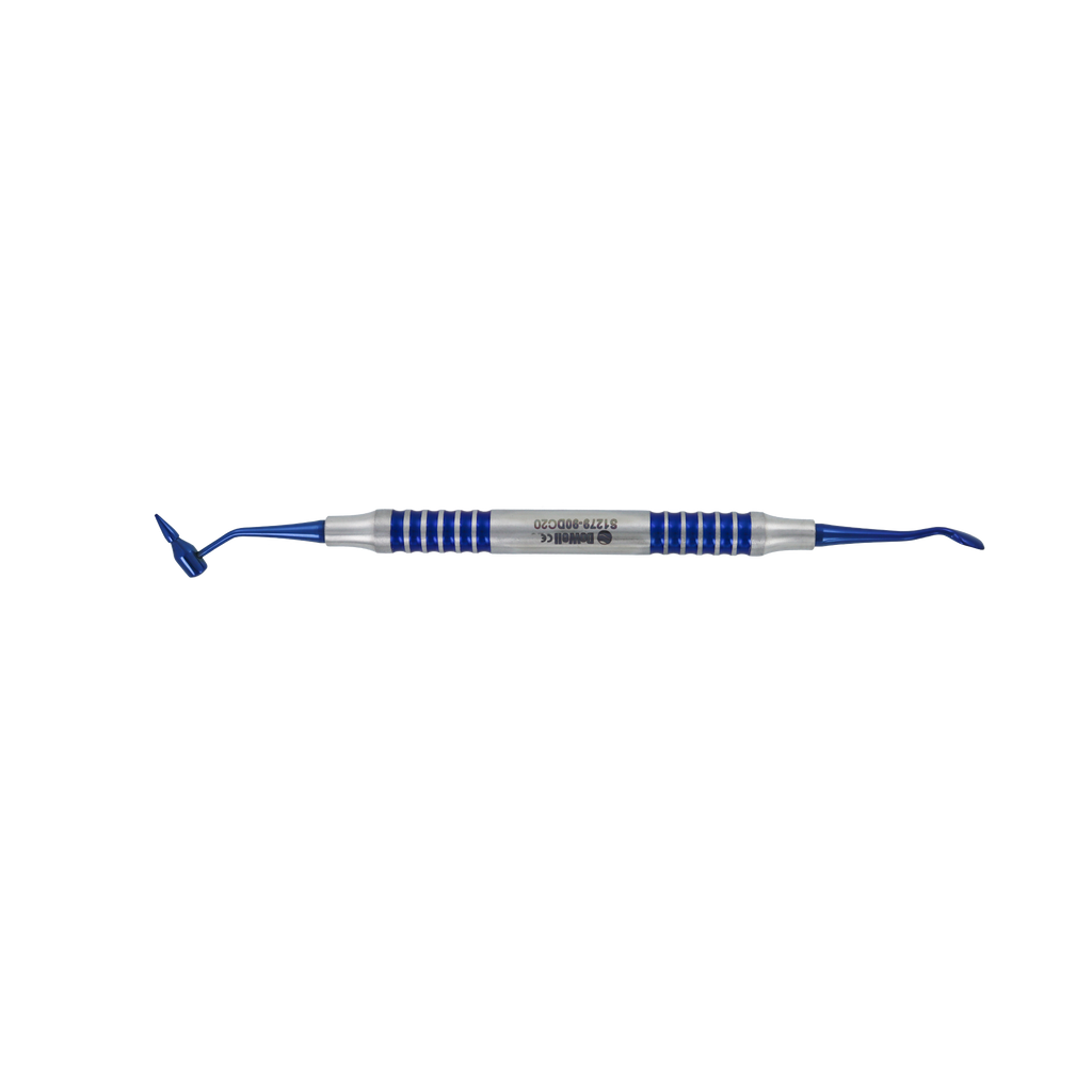 Micro Surgery Periodontal Universal Instruments Bone Graft Carrier and Bone Packer - Blue Titanium