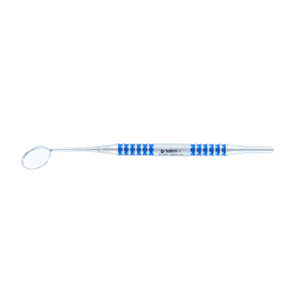 Dental Mirror Handle - Blue Titanium