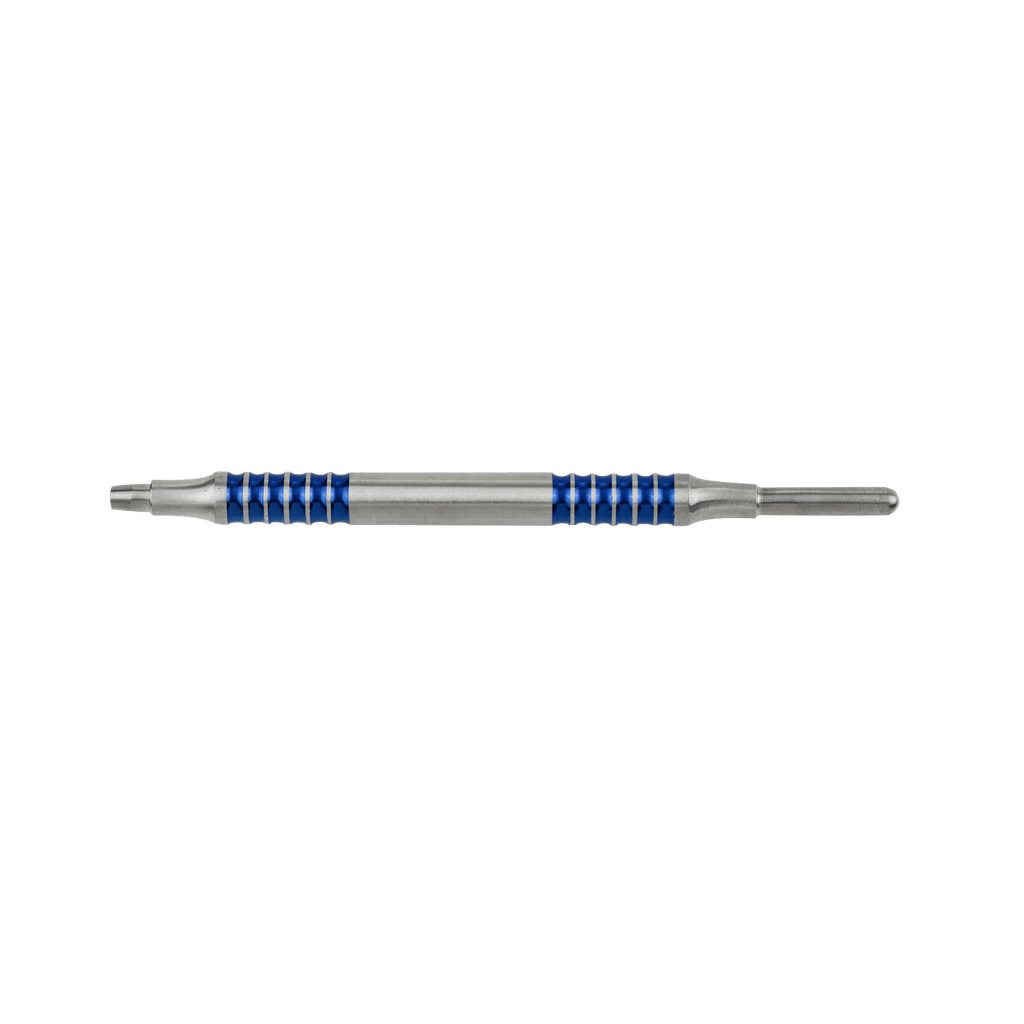Dental Mirror Handle - Blue Titanium